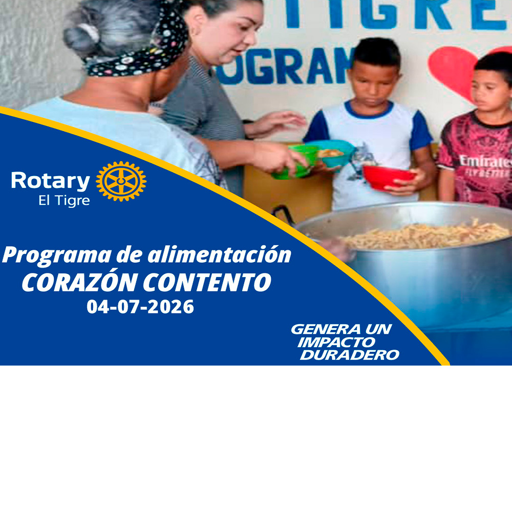 Programa de alimentación Corazón Contento de Rotary El Tigre