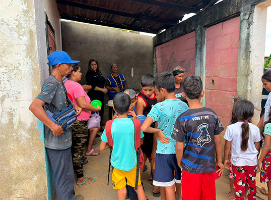 Socios de Rotary El Tigre durante una actividad comunitaria